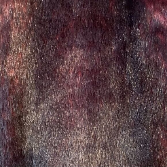 Burgundy Faux Fur Reversible 2 in 1 Vest - Picture 6 of 15